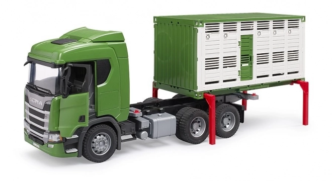 Bruder Dierentransporter Scania met koeienfiguur