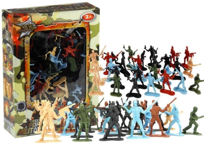 Grote set militaire figuren
