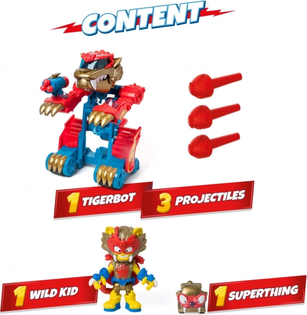 Speelset SuperThings Wild Tigerbot