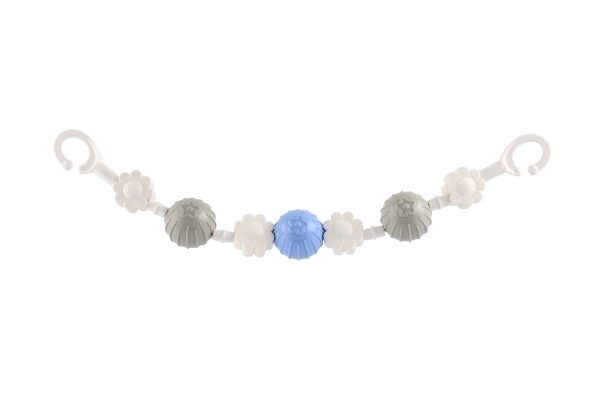 Gekleurde ketting met ballen voor kinderwagen 41 cm