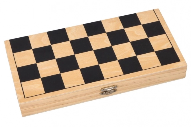 Houten schaakspel