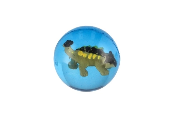 Stuiterbal met dinosaurus 4cm mix soorten 32st in pot