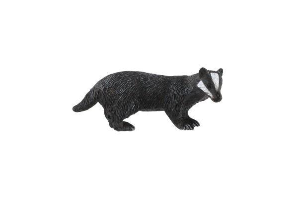 Figurine en plastique de blaireau européen 8 cm