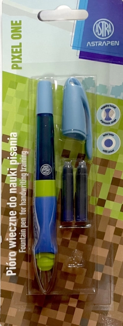 Vulpen ASTRA MINECRAFT, 2 vullingen, blauwe inkt