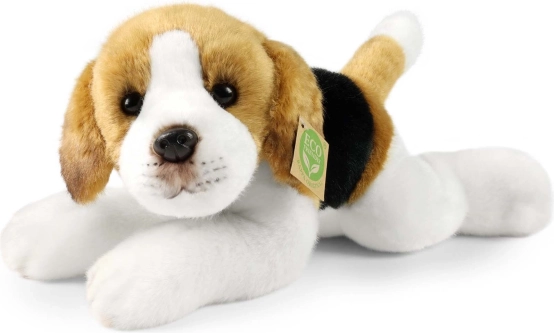 plush beagle dog lying 30 cm eco-friendly