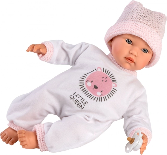 Realistische babypop die huilt en “mama, papa” zegt