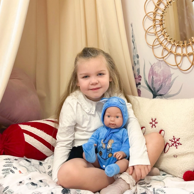 Woopie koninklijke babypop in teddyberenoutfit 46 cm