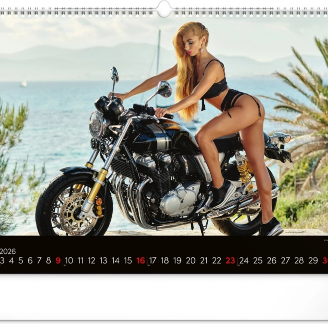 Muurkalender Girls & Bikes 2026