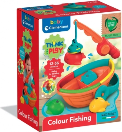 Jeu logique de pêche avec canne et bateau CLEMENTONI