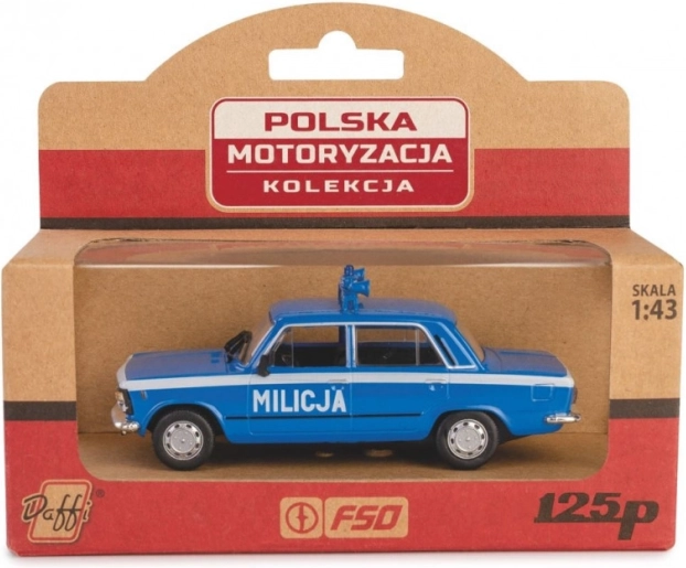 Modèle de voiture FSO/Polski Fiat 125p Milicja 1:43