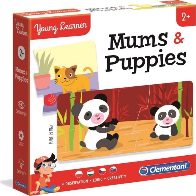 Clementoni Young Learner: Mommies and Babies – puzzle 12×2 pieces