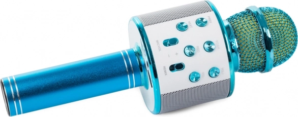 Bluetooth draadloze karaokemicrofoon met ingebouwde luidspreker – Blauw
