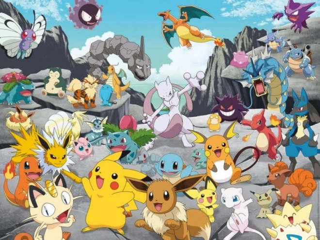 Puzzel 2D 1500 stukjes Pokémon Classic