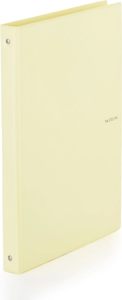 Pastel Yellow Ring Binder A4 Notebook with PVC Cover