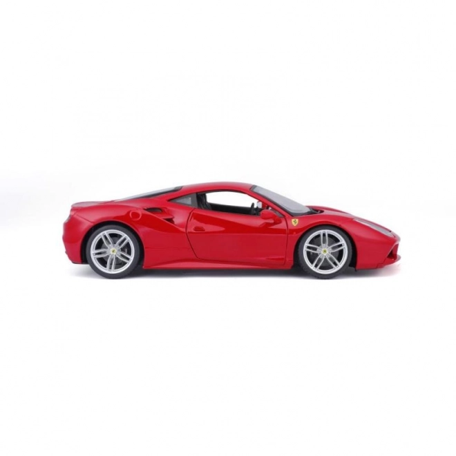Metalen auto Ferrari 488 GTB rood