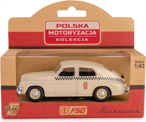 Historic Car PRL Warszawa M20 Taxi Sand Model