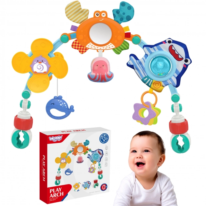 Woopie klauw met speelgoed voor kinderwagen