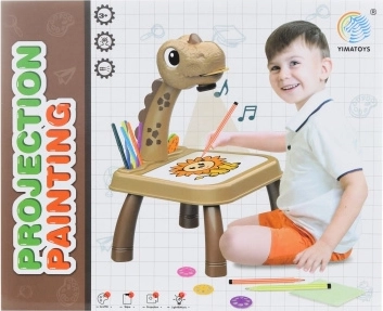 Zeichenprojektor für Kinder mit Dinosaurier-Motiv, batteriebetrieben
