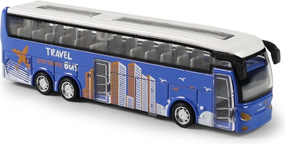 Metal Toy Coach Bus with Freewheeling