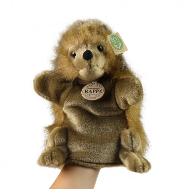 Pluchen handpop egel 25 cm MILIEUVRIENDELIJK