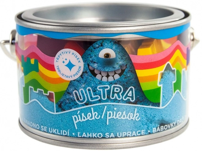 Ultra zand met glitters 200g - blauw