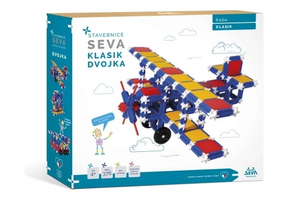 Bouwpakket SEVA KLASIK Dvojka plastic 366 stuks in doos 36x33,5x5cm