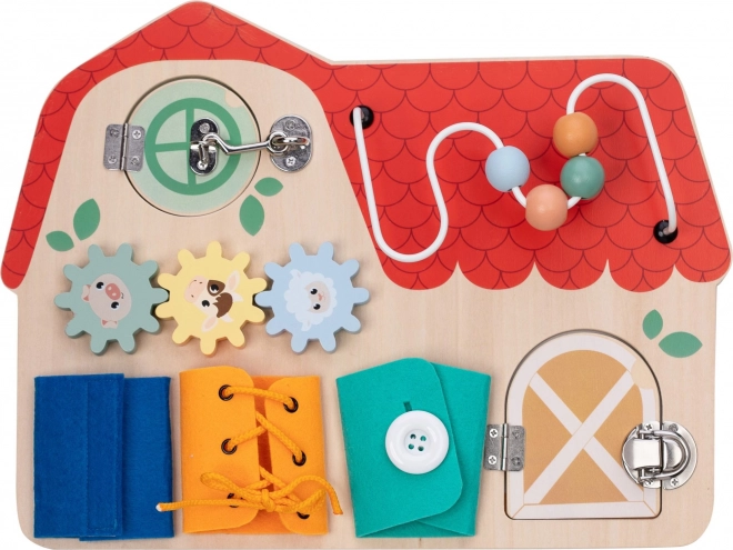 wooden activity board for children Free2PLAY