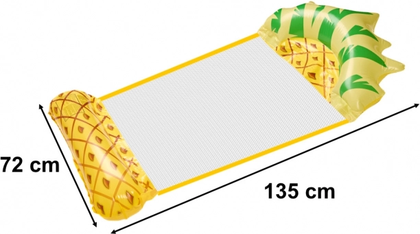 Opblaasbaar strand ligbed hangmat ananas