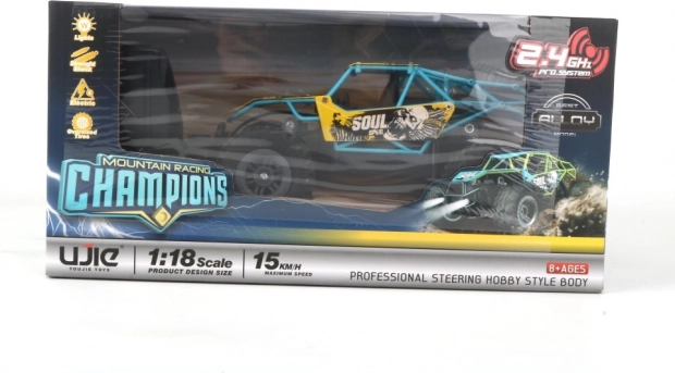 rc terreinwagen 1:18 geel