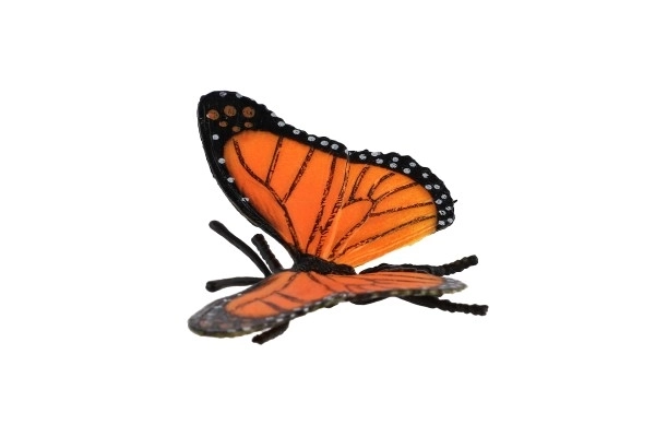 Monarca Vlinder zooted kunststof 11cm in zakje