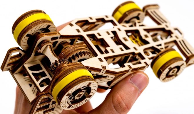 WOODEN CITY 3D puzzel Raceauto Bolid 108 onderdelen