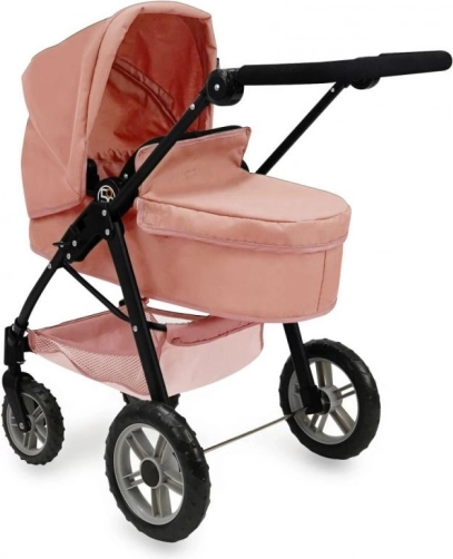 Poussette pour poupées 2-en-1 rose