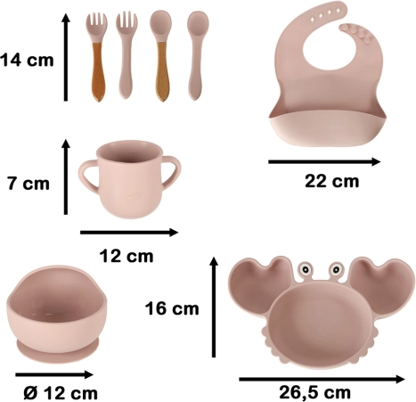 Stable plate and bowl with suction base