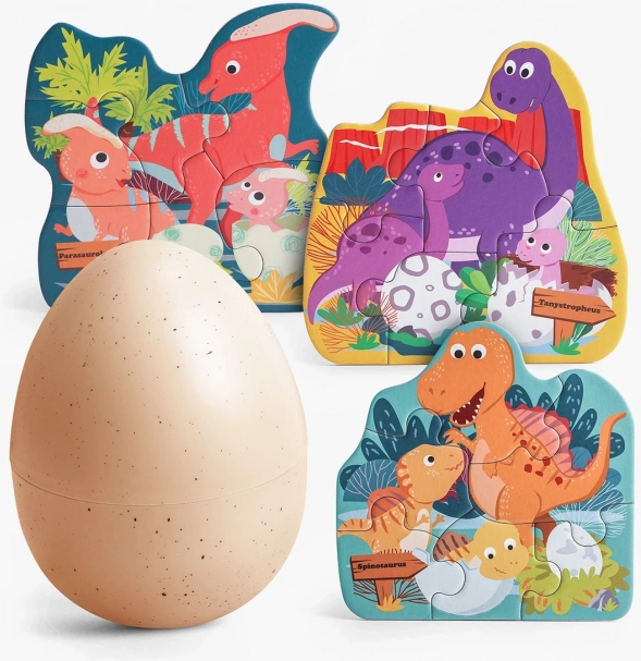 TOP BRIGHT Puzzle Dinosaurier-Ei 3×6 Teile