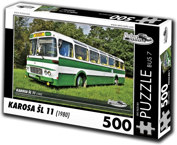 Puzzle Retro-voitures Karosa ŠL 11 autobus (1980) 500 pièces