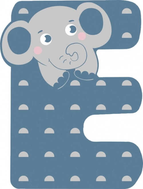 Houten letter E