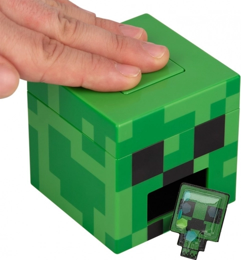 Creeper cube with button and front dispenser