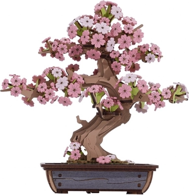 puzzle 3D en bois bonsaï sakura