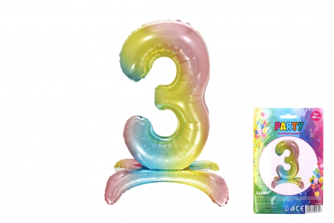 Regenboog opblaasbare ballon - nummer 3