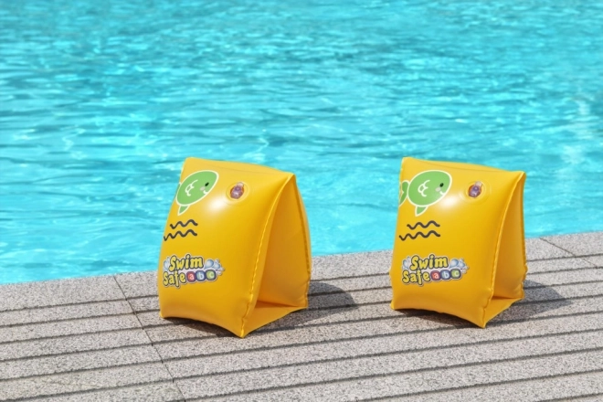 Opblaasbare zwemhulpmouwtjes geel S 25x15cm BESTWAY