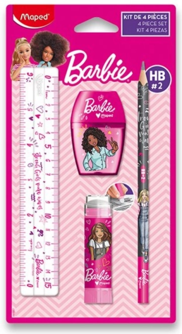 MAPED Schrijfset Barbie 4st