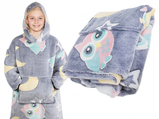 Lichtgevende warme kinderhoodie met capuchon