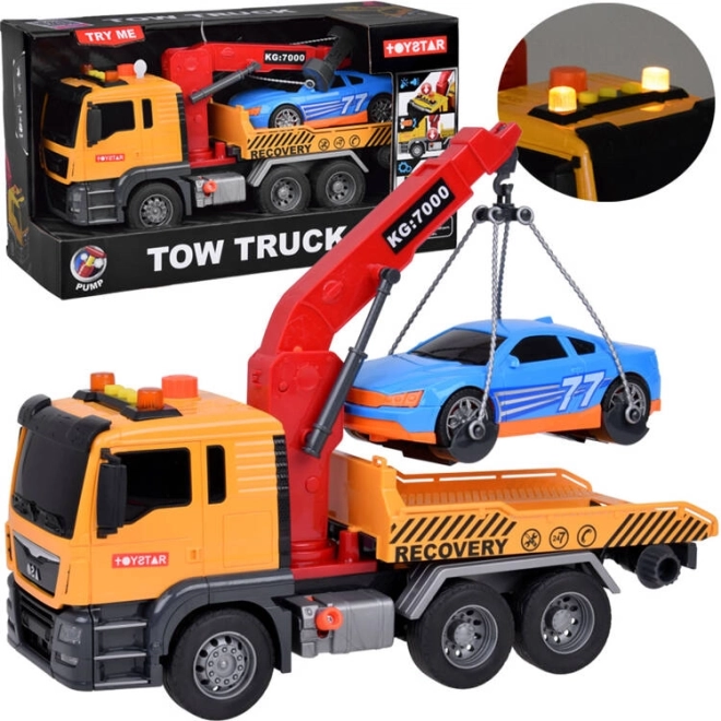 Jouet voiture avec dépanneuse avec lumière et son SUPER mobile grue HDS