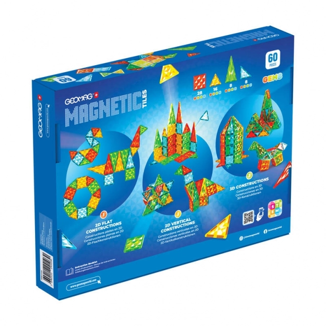 Geomag Gems Magnetic Tiles Set