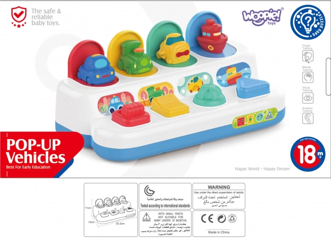 Educational Pop-Up Vehicles Toy