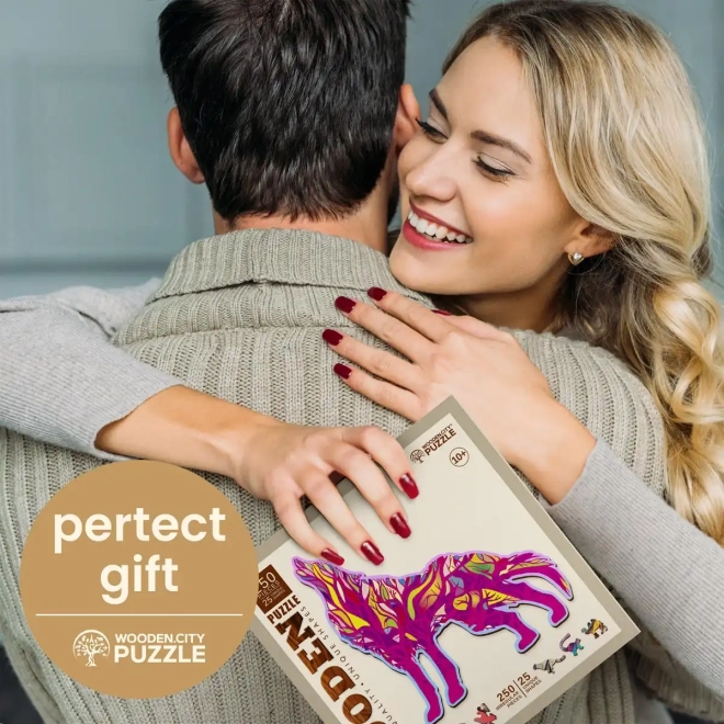 Houten puzzel Uithuilende Wolf 250 stukjes