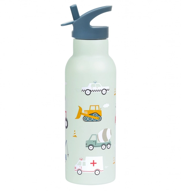 A Little Lovely Company Trinkflasche aus Edelstahl 500 ml – Fahrzeuge