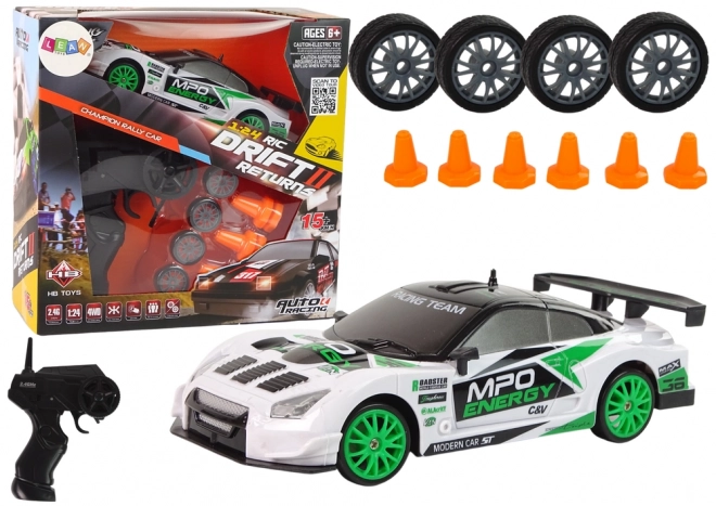 Sportauto Drift Afstandsbediening R/C 15 km/u Wielwissel