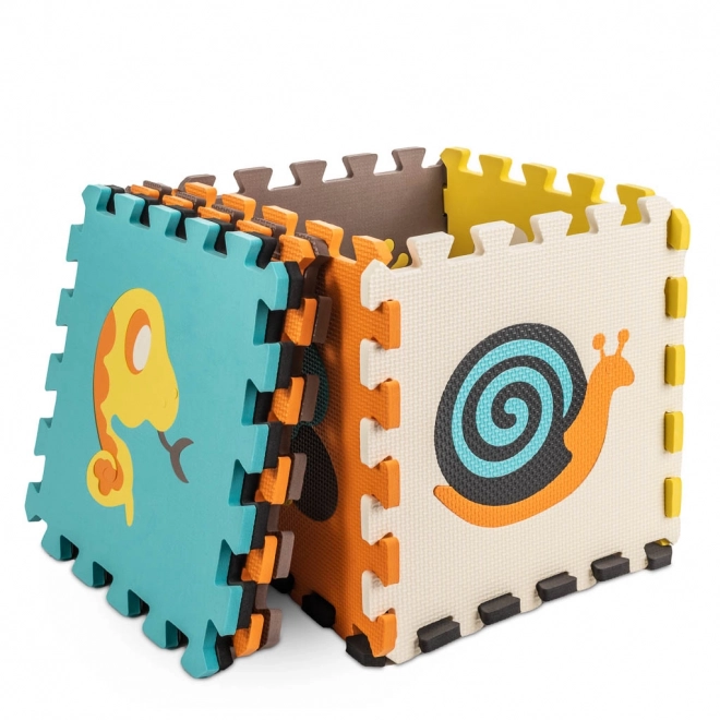 Kleurrijke schuimpuzzel met dieren - 9 stuks