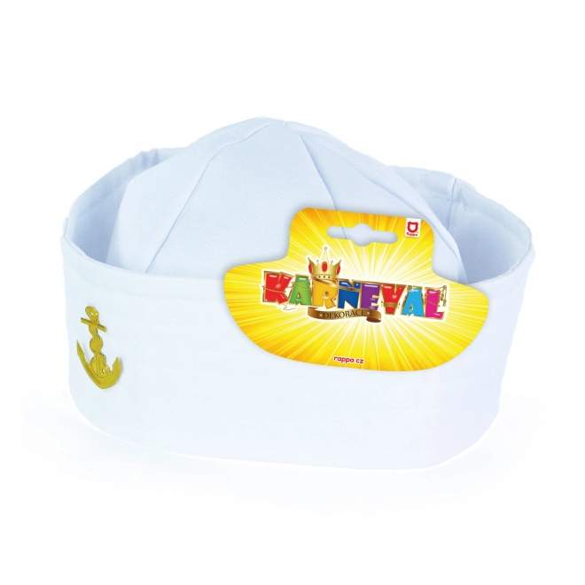 Zeeman pet wit met anker voor volwassenen